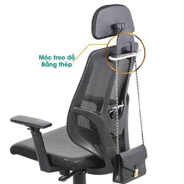 Ghế Lưới Có Tựa Đầu Chân Mạ GX404-M