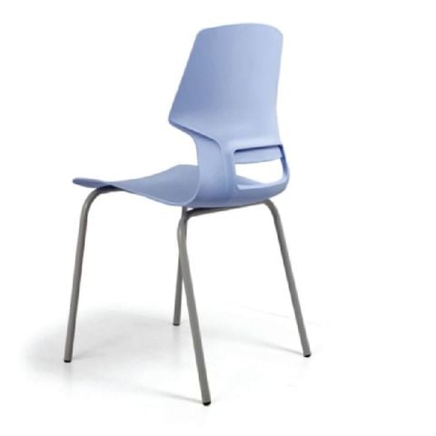 Ghế Nhựa Chân Sắt Sơn, Mạ Inox GT248 Xếp Chồng