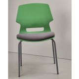 Ghế Xếp Nhựa Chân Sắt GT248B Đệm ngồi bọc mút êm