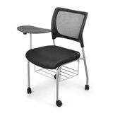 Ghế Liền Bàn GTB04K-S | Khung Sơn, Có Bánh Xe, Khay đồ