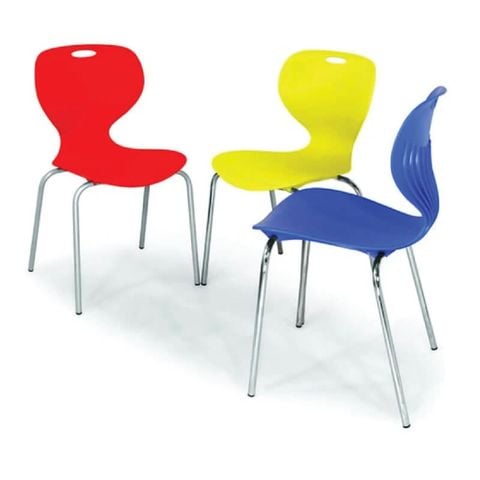 Ghế Tựa Nhựa Chân Sắt GT07-IN Khung Inox