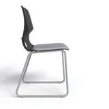 Ghế Nhựa Chân Sắt GT248D đệm Mút, khung Sơn Mạ Inox