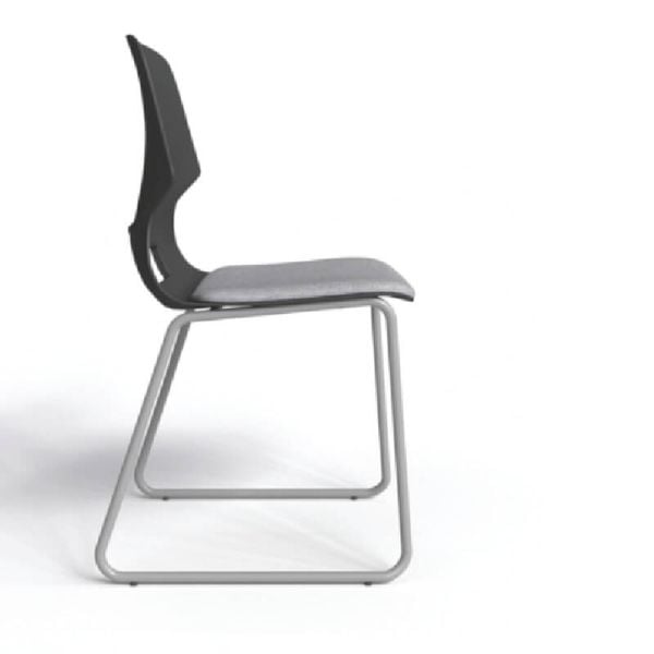 Ghế Nhựa Chân Sắt GT248D đệm Mút, khung Sơn Mạ Inox