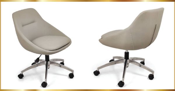 Ghế Xoay GX243A-HK Chân Nhôm đúc