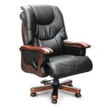 Ghế Giám Đốc GX502 Da Thật Màu Đen