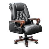 Ghế Giám Đốc GX503 Da Thật Màu Đen