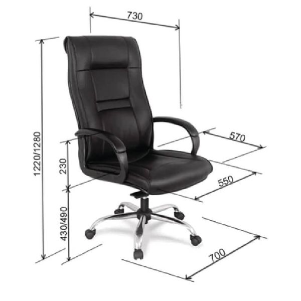 Ghế Xoay Giám Đốc Chân Mạ GX201B-M