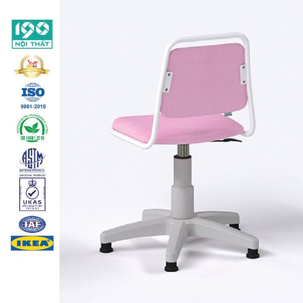 Ghế Học Sinh IKEA chân cố định xoay GHS231-N (Màu Hồng)