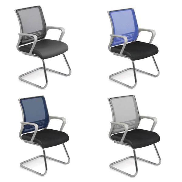 Ghế Quỳ Lưới Tựa Nhựa Ghi GQ12.1B (Nhiều Màu)