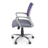 Ghế Xoay Lưới Lưng Ghi Trắng GX302B