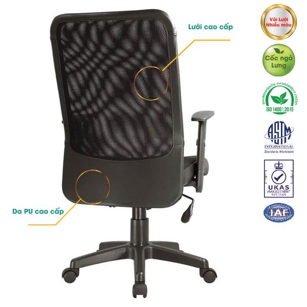 Ghế Xoay Lưới Chân Nhựa GX06-N (Nhiều Màu)