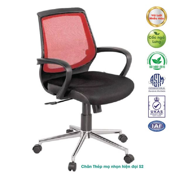 Ghế Xoay Lưới Chân Mạ Nhọn GX09.1-M (S2) (Nhiều Màu)