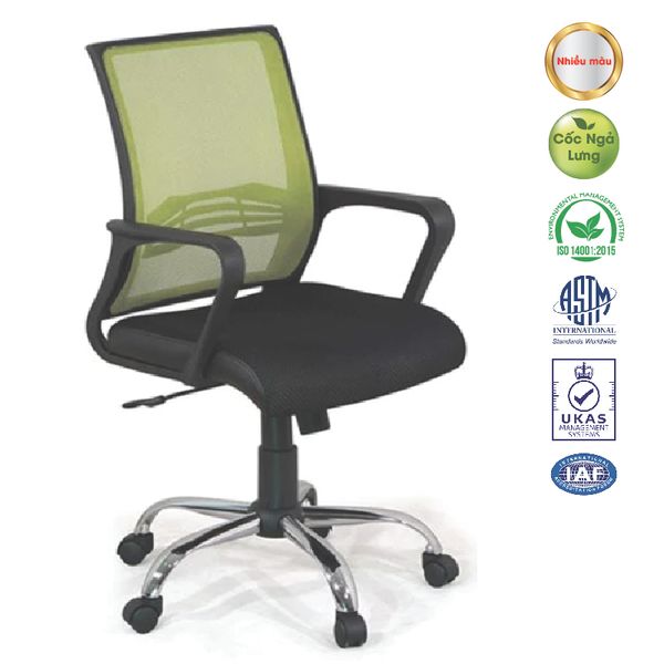 Ghế Xoay Lưới Chân Mạ GX302-M (Nhiều Màu)