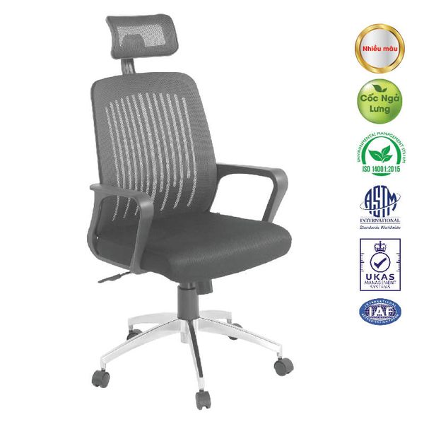 Ghế Xoay Lưới Chân Hợp Kim GX401B-HK