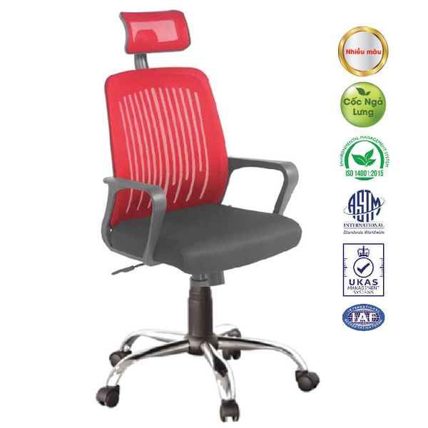 Ghế Xoay Lưới Chân Mạ GX401B-M