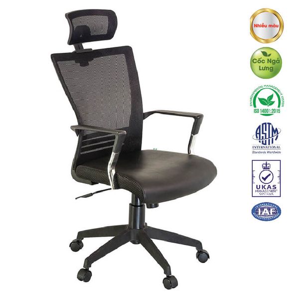 Ghế Xoay Lưới Chân Nhựa GX402B-N