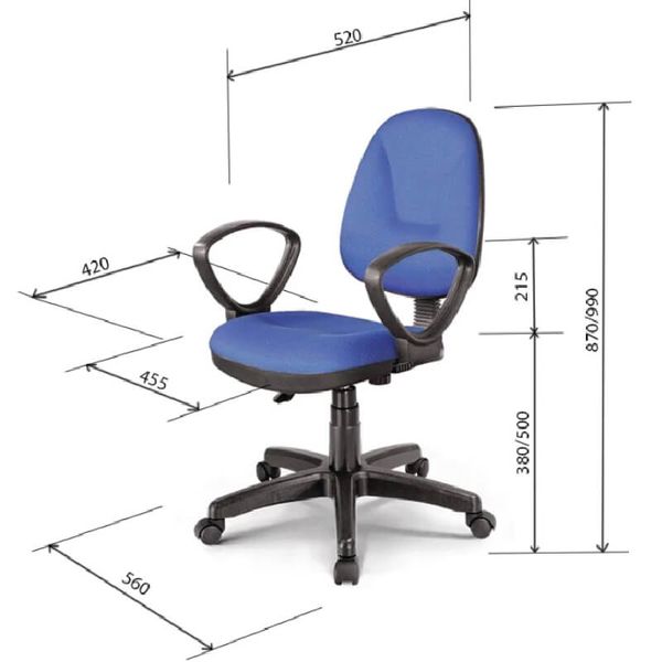 Ghế Xoay Văn Phòng GX02A (Nhiều Màu)