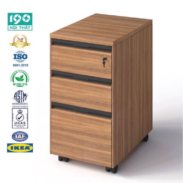 Hộc Tủ Gỗ 3 Ngăn HG06 di động