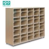 Locker Gỗ, Tủ Giầy 20 Khoang Cánh Kính TJ-20K