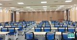 Bàn Gấp 1m4 Chân Sắt 4 Bánh Xe BHL14B