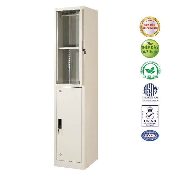 Tủ Locker 2 Ngăn TS14 (Có Suốt Treo Quần Áo)