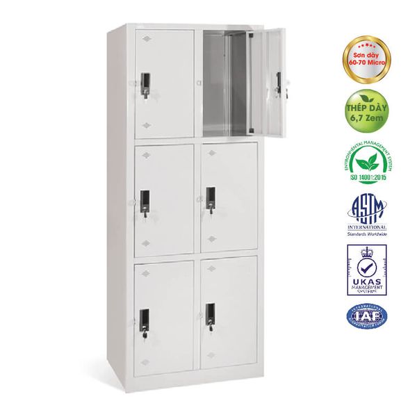Tủ Locker 6 Ngăn TS18