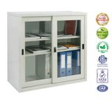 Tủ Tài Liệu Thấp 2 Cánh Kính Lùa Rộng 1185 mm TL01A