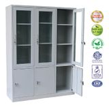 Tủ Sắt Văn Phòng 3 Buồng | 3 Cánh Kính TS03D