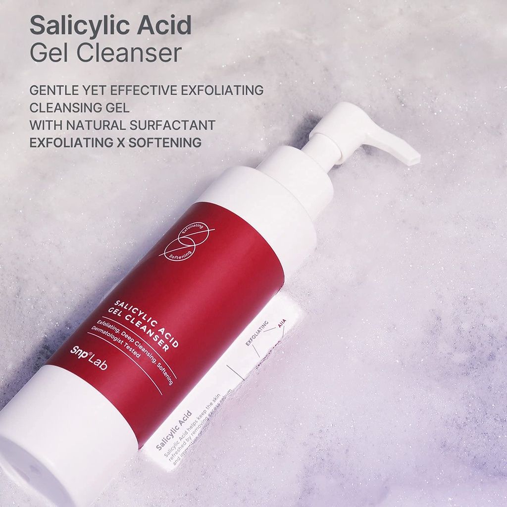Sữa rửa mặt BHA cho da nhạy cảm, da mụn LAB Salicylic Acid Gel Cleanser - Mỹ phẩm SNP