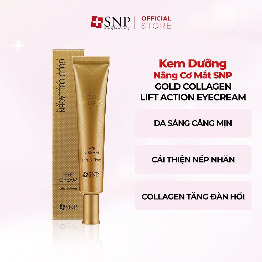 Kem mắt GOLD COLLAGEN LIFT ACTION EYECREAM - Mỹ phẩm Hàn Quốc SNP