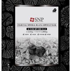 Mặt nạ dưỡng da Charcoal Mineral Black Ampoule Mask -  Mỹ phẩm Hàn Quốc SNP
