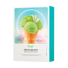 Mặt nạ dưỡng trắng tinh chất TÁO XANH - SNP Fruits Gelato Brightening Mask