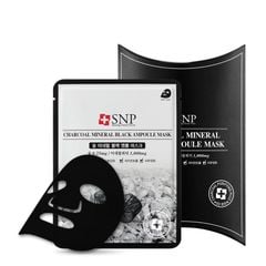 Mặt nạ dưỡng da Charcoal Mineral Black Ampoule Mask -  Mỹ phẩm Hàn Quốc SNP