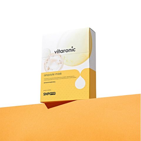 Mặt nạ dưỡng trắng da tự nhiên VITARONIC AMPOULE MASK - Mỹ phẩm Hàn Quốc SNP