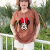 áo thun nữ from rộng Cotton Cổ tròn