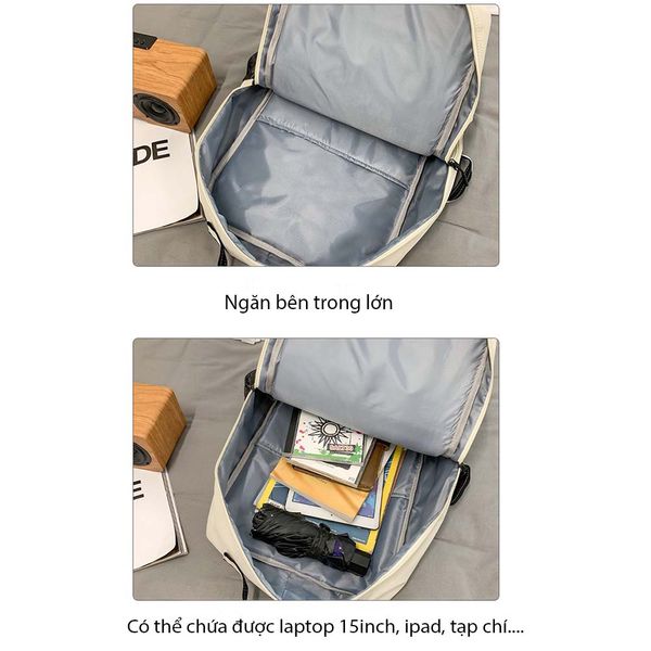 Balo nam đi học đi làm cao cấp cỡ lớn vải dày chống mài mòn thương hiệu CHENNY MS1404 bảo hành chính hãng 12 tháng