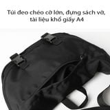 Túi đeo chéo nam cỡ lớn chất vải dù cao cấp sử dụng đi học đi làm tiện lợi CN88