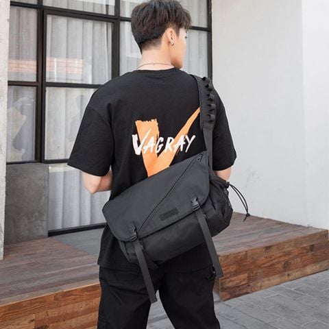 Cặp đeo chéo cao cấp đi học đi làm đựng laptop 14 inch chất vải dù chống nước cao cấp CN057