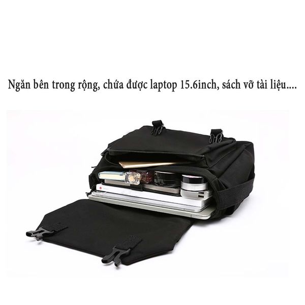 Cặp đi học cao cấp CHENNY CN051 thiết kế như túi đeo chéo đa năng nhiều ngăn tiện ích