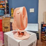  Đồ dùng văn phòng: Quạt kẹp để bàn tiện lợi (Desktop Clamp USB Fan) ; pin sạc, Model HR2350 DianDi Brand 