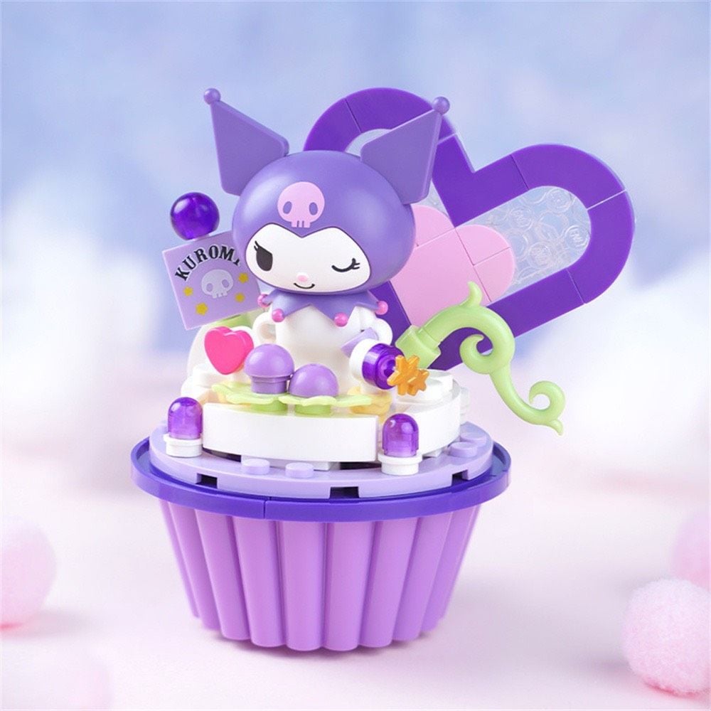  Đồ chơi lắp ráp KEEPPLEY SANRIO: Bộ lắp rắp Kuromi, Melody..., 87-112pcs, 6+ages, No. K20813,4,5,6,7 