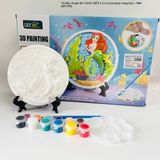  Tô Màu Tranh 3D: NÀNG TIÊN CÁ (Có kèm khay trưng bày) - 7004 (857-595) 