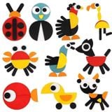  Đồ chơi giáo dục : Đồ Chơi Ghép Hình Sáng Tạo Bằng Gỗ mẫu các con vật, 3+ ages, No. MS 