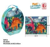  Đồ chơi xếp hình : Tranh xếp hình 60 pcs - thế giới khủng long 80201 