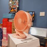  Đồ dùng văn phòng: Quạt kẹp để bàn tiện lợi (Desktop Clamp USB Fan) ; pin sạc, Model HR2350 DianDi Brand 
