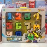  Đồ chơi lắp ráp : Robot số (0,1,2,3,4,5,6,7,8,9) biến hình, 3+ages, No. 788-74Y 