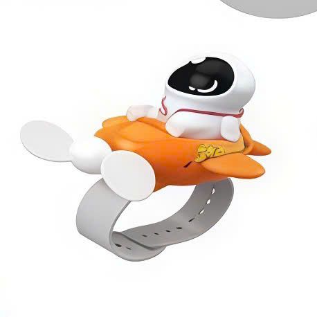  Quạt Mini Đeo Cổ Tay hình Vịt, Phi Hành Gia, Con Hổ No. BJJ968-1,2,3 