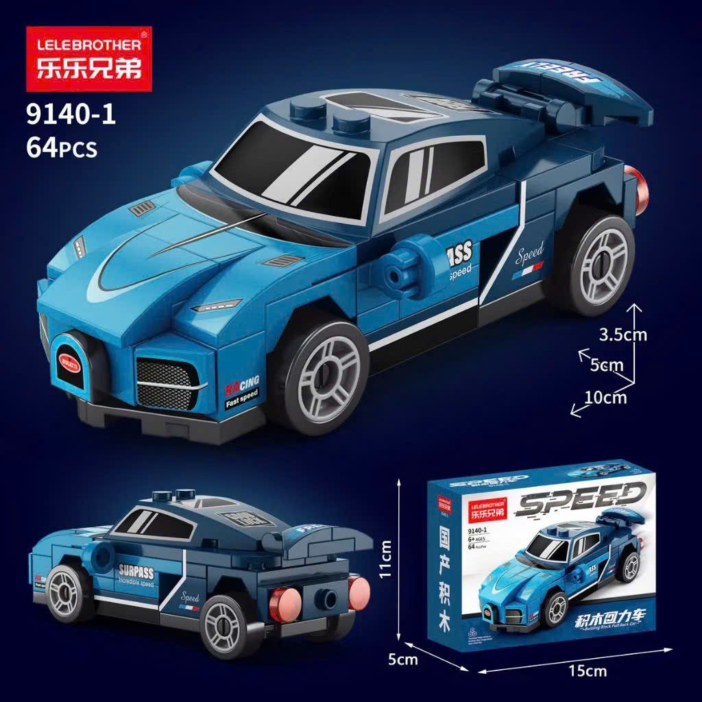  Đồ chơi mô hình : BỘ LẮP RÁP Ô TÔ TỐC ĐỘ - XE DÂY CÓT, 6ages+, No. 9140 