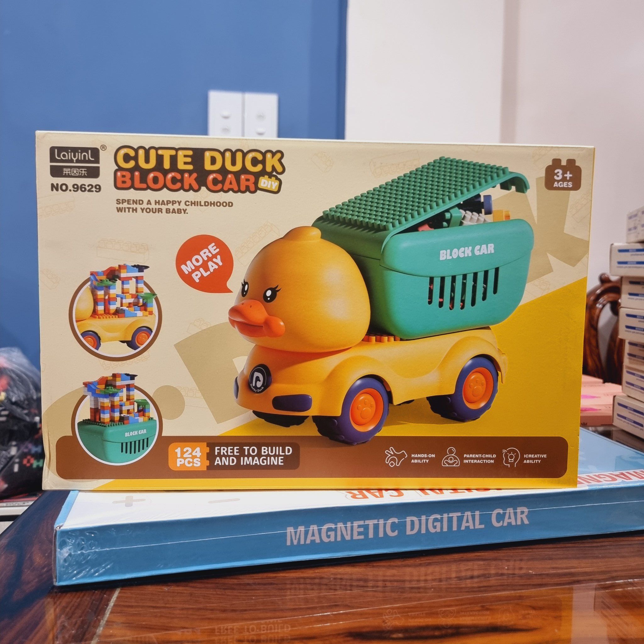  Đồ chơi lắp ráp : Bộ Chú Vịt vận chuyển các mảnh lắp ghép, 3ages+, 124pcs, No. 9629 