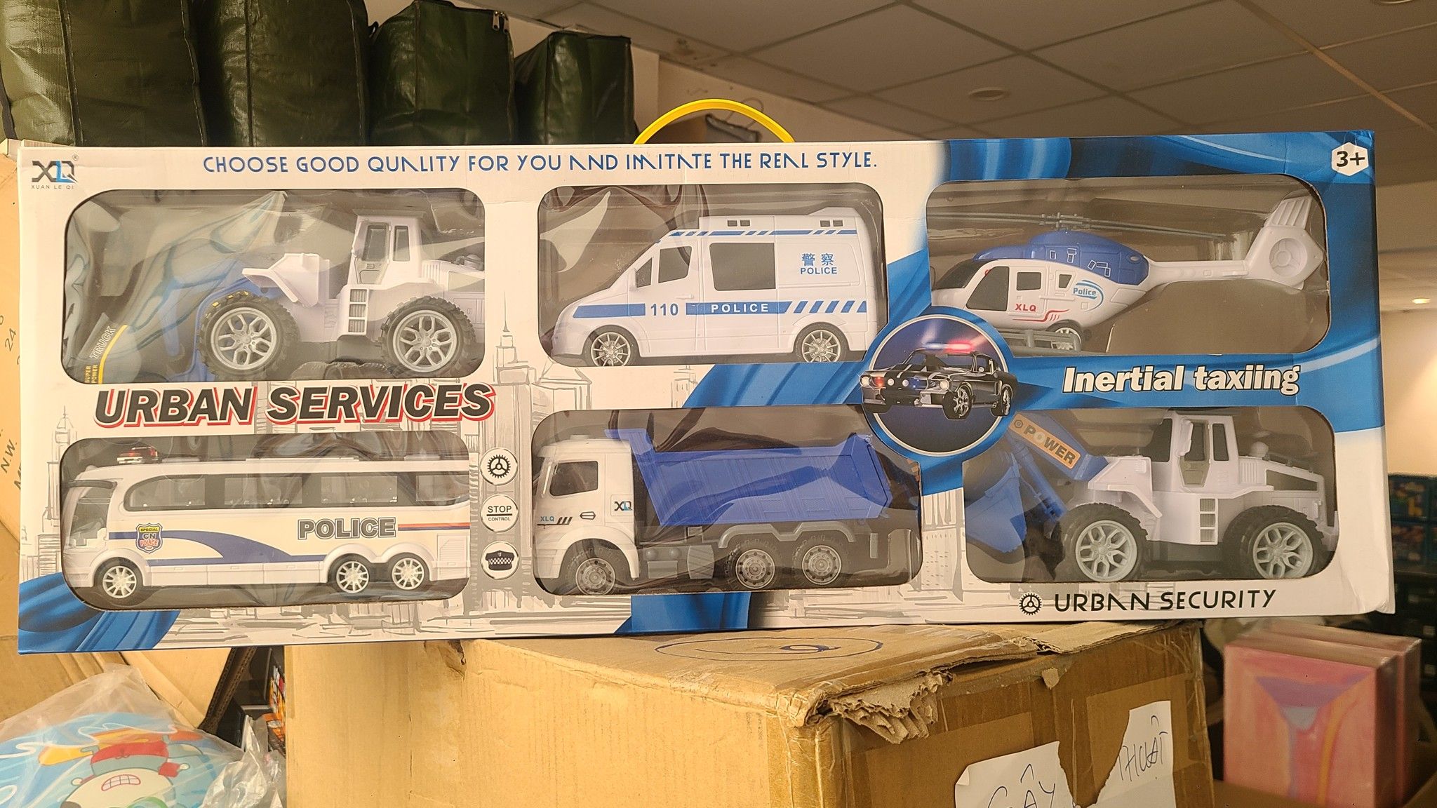  Đồ chơi vận động : Bộ đồ chơ set 6 phương tiện cảnh sát “Urban Services